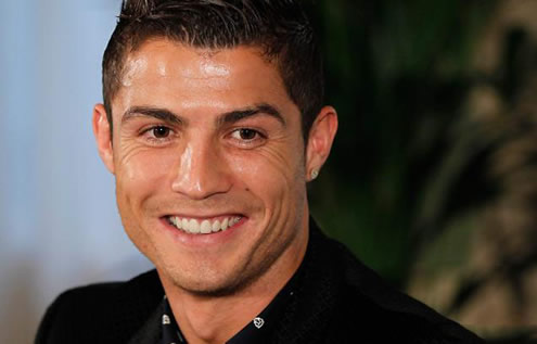 Cristiano Ronaldo showing his big smile